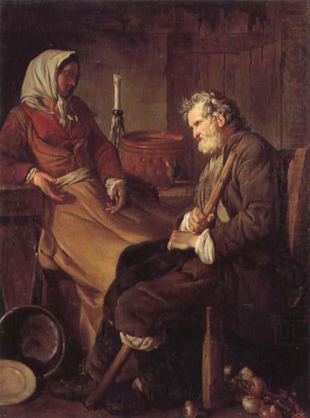 Jean-Baptiste marie pierre Old Man in a Kitchen china oil painting image